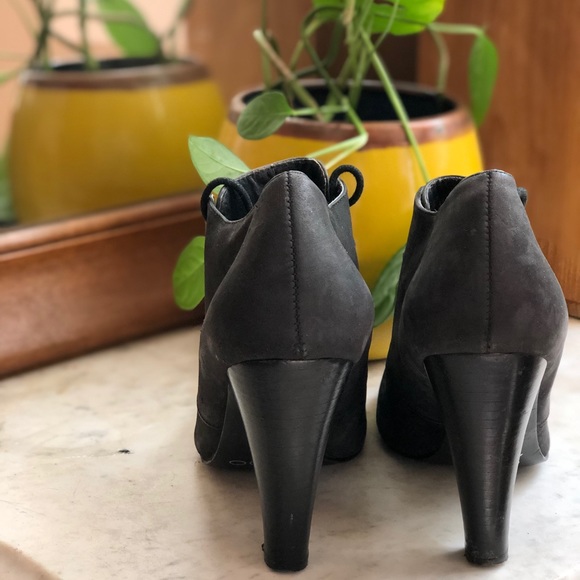 Leather ALDO Lace Up Heeled Booties - Picture 8 of 8